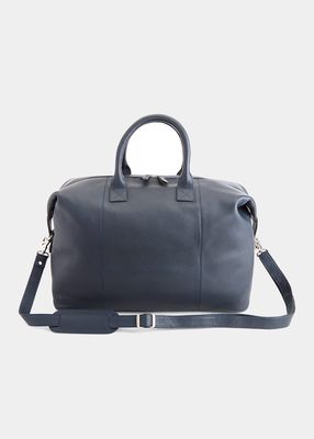 Personalized Medium Executive Leather Duffel Bag