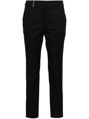 Peserico 4718 tailored trousers - Black
