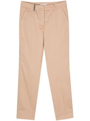 Peserico 4718 tailored trousers - Brown