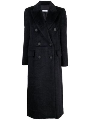 Peserico Abric double-breasted coat - Black