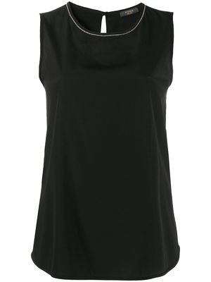 Peserico ball-chain detail blouse - Black