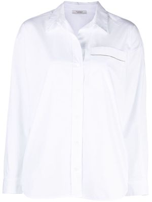 Peserico bead-detailing poplin shirt - White
