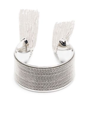 Peserico bead-embellished open cuff bracelet - Silver