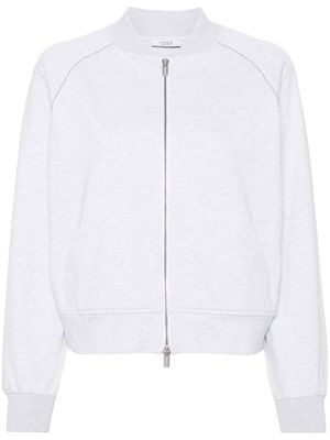 Peserico bead-embellished zip-up sweatshirt - Grey