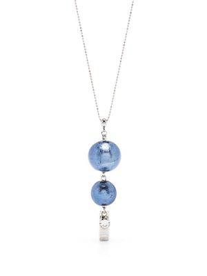 Peserico beaded drop necklace - Silver