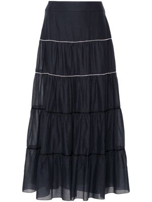 Peserico beaded maxi skirt - Blue