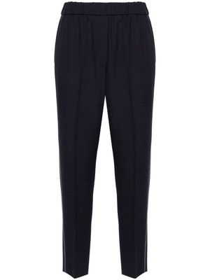 Peserico beaded-stripes tapered trousers - Blue