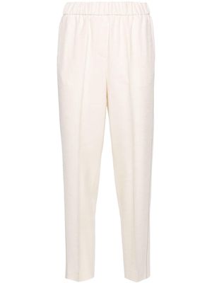 Peserico beaded-stripes tapered trousers - Neutrals