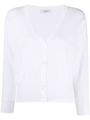 Peserico button-up knitted cardigan - White