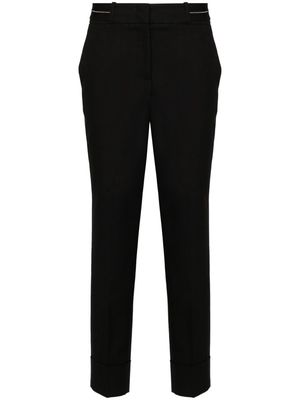 Peserico chain-detail tailored trousers - Black