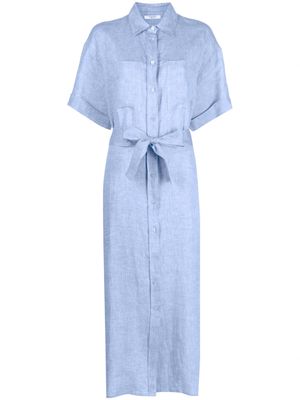 Peserico chambray midi shirt dress - Blue