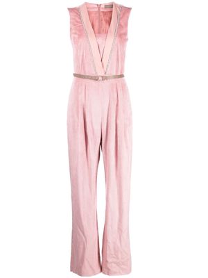 Peserico corduroy sleeveless jumpsuit - Pink