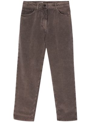 Peserico corduroy straight-leg trousers - Grey