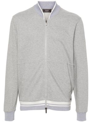 Peserico cotton zipped sweatshirt - Grey