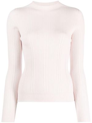 Peserico crew-neck ribbed-knit jumper - Pink