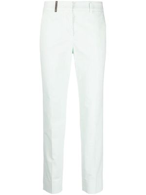 Peserico cropped cigarette trousers - Green