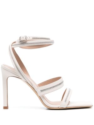 Peserico crossover ankle-strap sandals - Neutrals