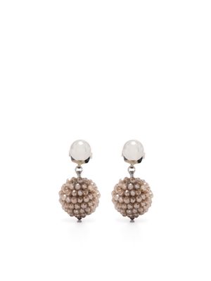 Peserico crystal ball stud earrings - Silver