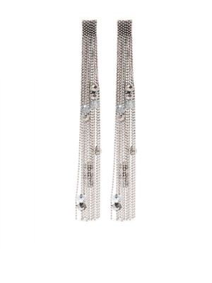 Peserico crystal-embellished pendant earrings - Silver