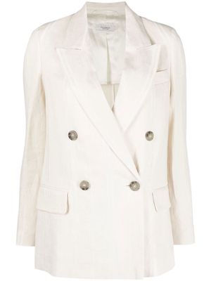 Peserico double-breasted button fastening blazer - Neutrals