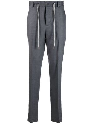 Peserico drawstring tapered trousers - Grey