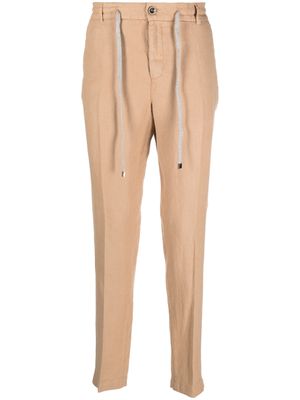 Peserico drawstring tapered trousers - Neutrals