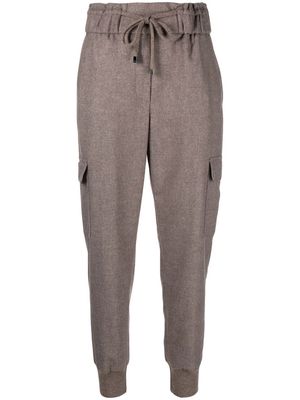 Peserico drawstring track trousers - Brown