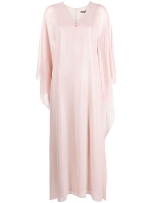 Peserico Evening draped-design maxi dress - Pink