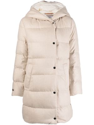 Peserico feather-down padded coat - Neutrals