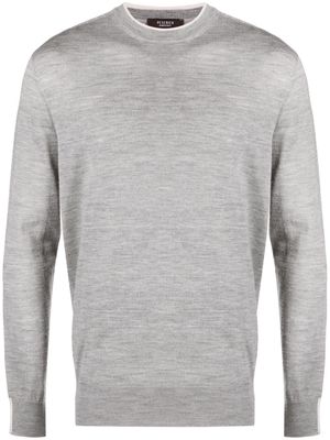 Peserico fine-knit wool sweatshirt - Grey