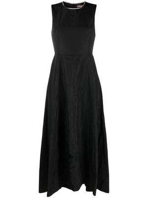 Peserico flared long dress - Black