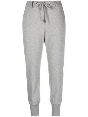Peserico fleece tapered trousers - Grey
