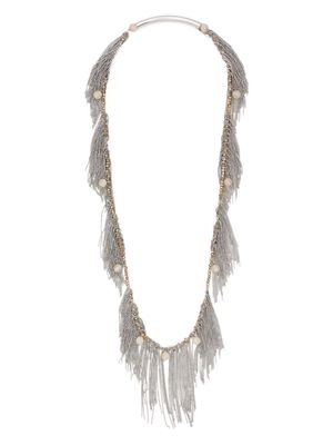 Peserico fringe-detail necklace - Silver