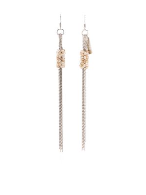 Peserico fringe-detailing dangle earrings - Silver