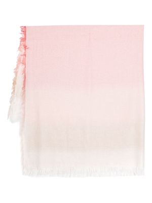 Peserico gradient-effect scarf - Pink