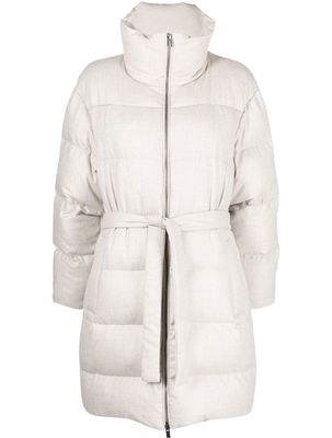 Peserico high neck padded coat - Neutrals