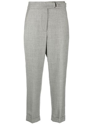 Peserico high-waist cropped trousers - Grey