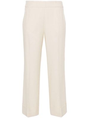 Peserico high-waist tailored cropped trousers - Neutrals