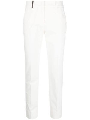 Peserico high-waist tailored trousers - White
