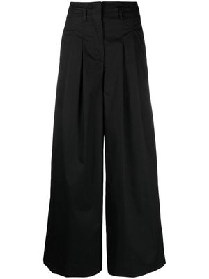 Peserico high-waist wide-leg trousers - Black