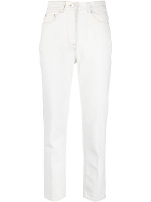Peserico high-waisted cropped jeans - White