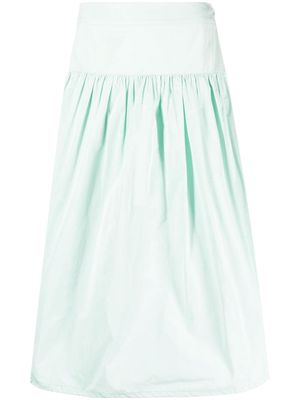 Peserico high-waisted ruched skirt - Blue