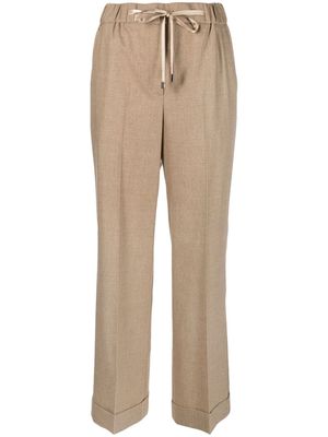 Peserico high-waisted track pants - Neutrals