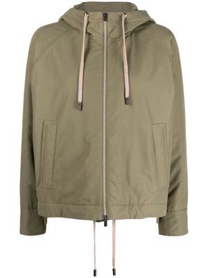 Peserico hooded bomber jacket - Green