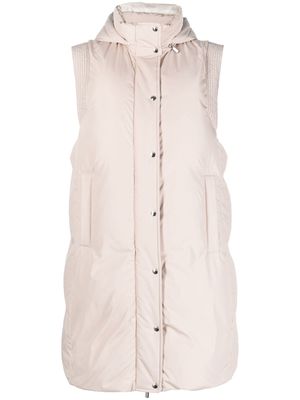 Peserico hooded down gilet - Neutrals