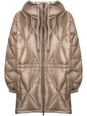 Peserico hooded padded jacket - Brown