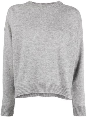 Peserico intarsia-knit crew-neck jumper - Grey