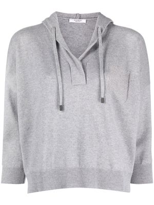 Peserico knitted hooded jumper - Grey