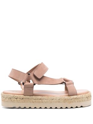 Peserico leather touch-strap sandals - Pink