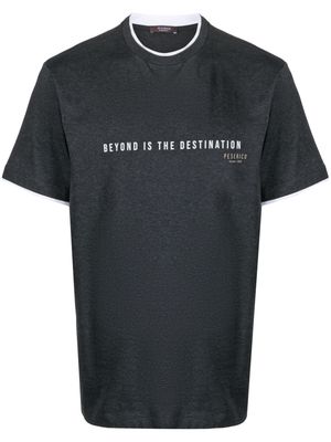 Peserico logo-print cotton T-shirt - Black
